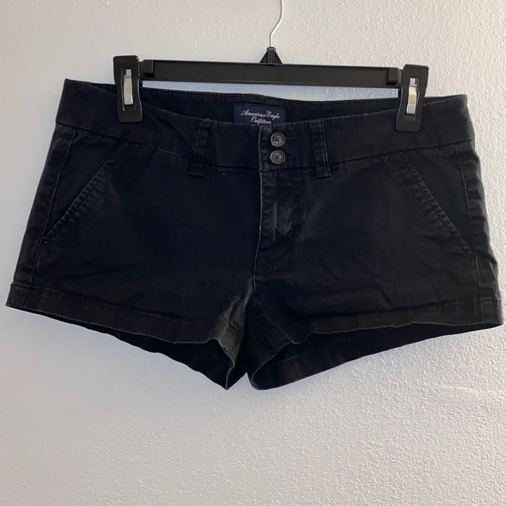 American Eagle Outfitters Black Stretch Shorts